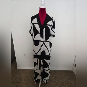 Anthropologie Maxi Dress Bel Kaxan XS/S Black & White